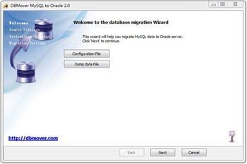 DBmover for Mysql to Oracle screenshot