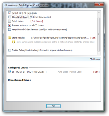 dBpoweramp Batch Ripper screenshot 2