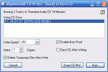 dBpowerAMP CD Writer screenshot 3