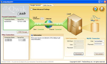 dbQwikMySSH screenshot 2