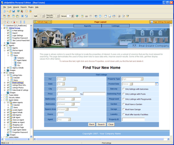dbQwikSite Developer Edition screenshot 2