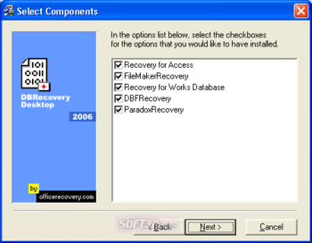 DBRecovery screenshot 2