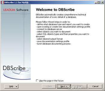 DBScribe for MySQL screenshot 3