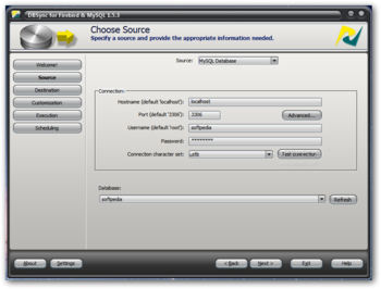 DBSync for Firebird and MySQL screenshot