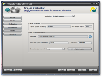 DBSync for Firebird and MySQL screenshot 2