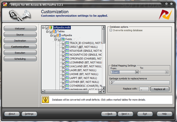 DBSync for MS Access & MS FoxPro screenshot 3