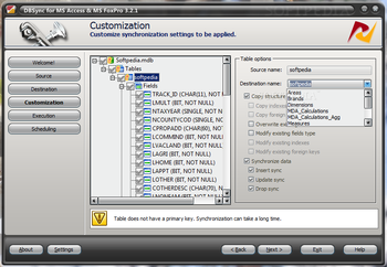 DBSync for MS Access & MS FoxPro screenshot 5