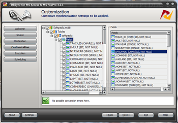 DBSync for MS Access & MS FoxPro screenshot 6