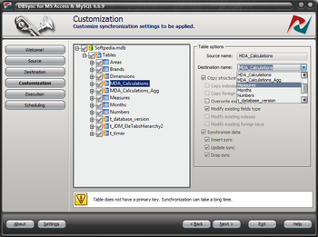 DBSync for MS Access & MySQL screenshot 5