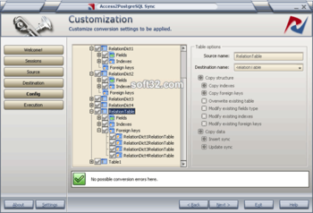 DBSync for MS Access & PostgreSQL screenshot 2