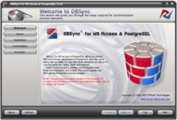 DBSync for MS Access & PostgreSQL screenshot 3