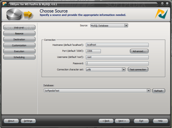 DBSync for MS FoxPro and MySQL screenshot