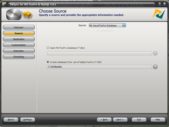 DBSync for MS FoxPro & MySQL screenshot 2