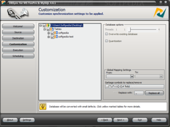 DBSync for MS FoxPro & MySQL screenshot 3