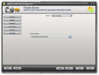 DBSync for MS FoxPro & SQLite screenshot