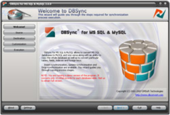 DBSync for MS SQL & MySQL screenshot 2