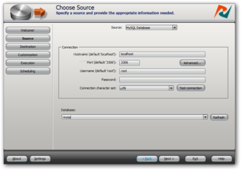 DBSync for MSSQL & MySQL screenshot