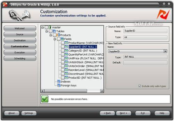 DBSync for Oracle and MS SQL screenshot 2