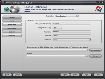 DBSync for Oracle and MySQL screenshot 2