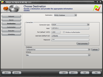 DBSync for SQLite and MSSQL screenshot 2