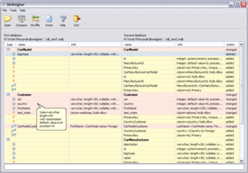 DbWeigher screenshot 2