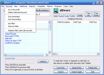 dBworx screenshot 2