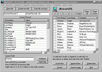 dBworxPE screenshot 2