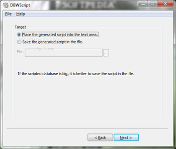 DBWScript screenshot 2