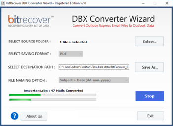 DBX Converter Wizard screenshot 4