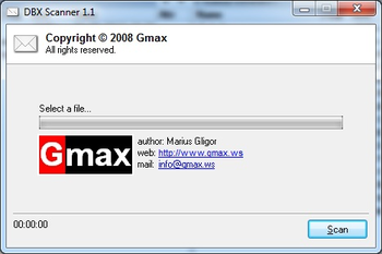 DBX Scanner screenshot