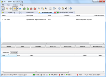 DC++  screenshot
