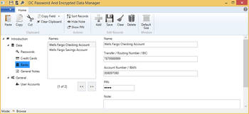 DC Password And Encrypted Data Manager screenshot 3