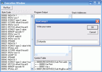 DC3 Compiler - Interpreter screenshot 2