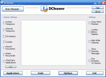 DCleaner screenshot