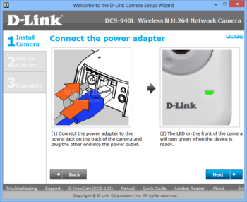 DCS-940L Setup Wizard screenshot