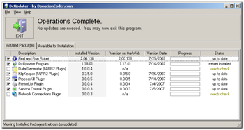 DcUpdater screenshot