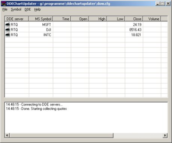 DDEChartUpdater screenshot 2
