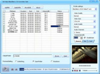 DDVideo BlackBerry Video Converter Gain screenshot 3