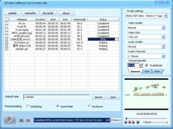 DDVideo Cell Phone Video Converter Gain screenshot 2