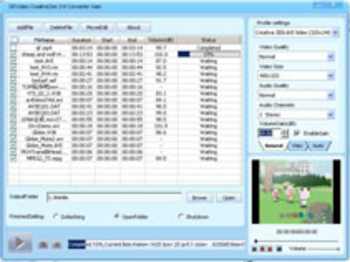 DDVideo Creative Zen Video Converter screenshot