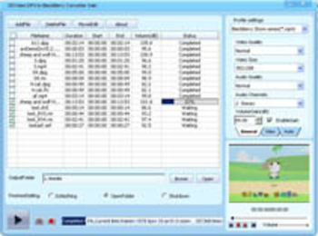 DDVideo DPG to BlackBerry Video Gain screenshot