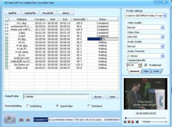 DDVideo DPG to Creative Zen Video Gain screenshot
