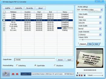 DDVideo DPG to PSP Converter screenshot 3