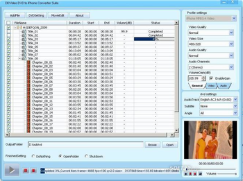 DDVideo DVD to iPhone Converter Suite screenshot 3