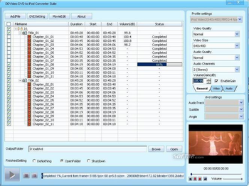 DDVideo DVD to iPod Converter Suite screenshot 3