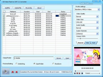 DDVideo Flash(SWF) to 3GP Converter screenshot 2