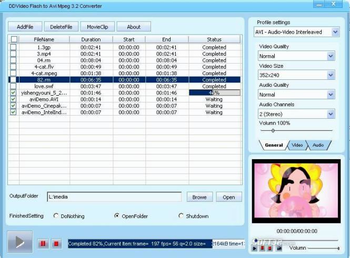 DDVideo Flash(SWF) to AVI/MPEG Converter screenshot 2
