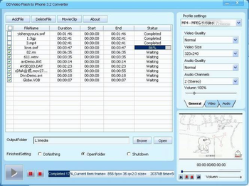 DDVideo Flash(SWF) to iPhone Converter screenshot 3