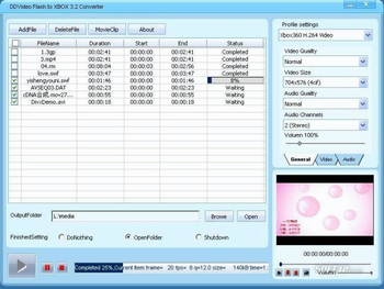 DDVideo Flash(SWF) to XBOX Converter screenshot 3