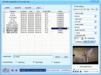 DDVideo Google Video Converter Gain screenshot